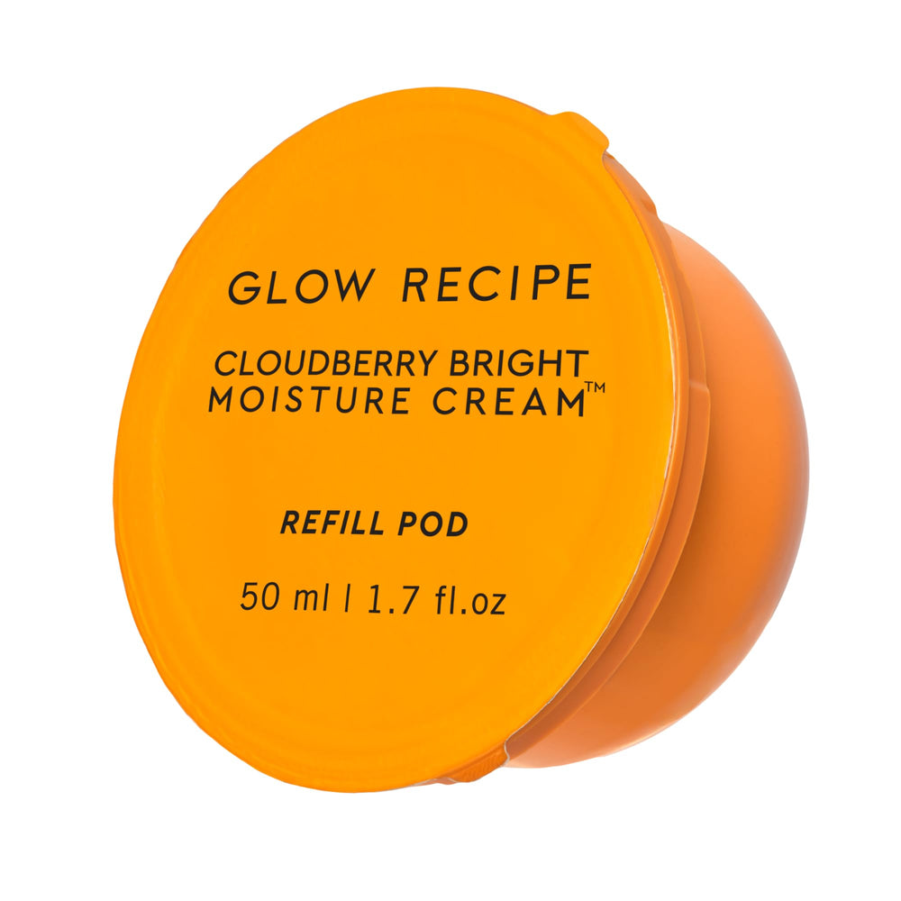 Glow Recipe refill pod front view showing compact design and easy swap