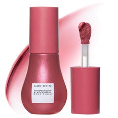 Glow Recipe front packaging shows dewy flush tube for easy identification and travel