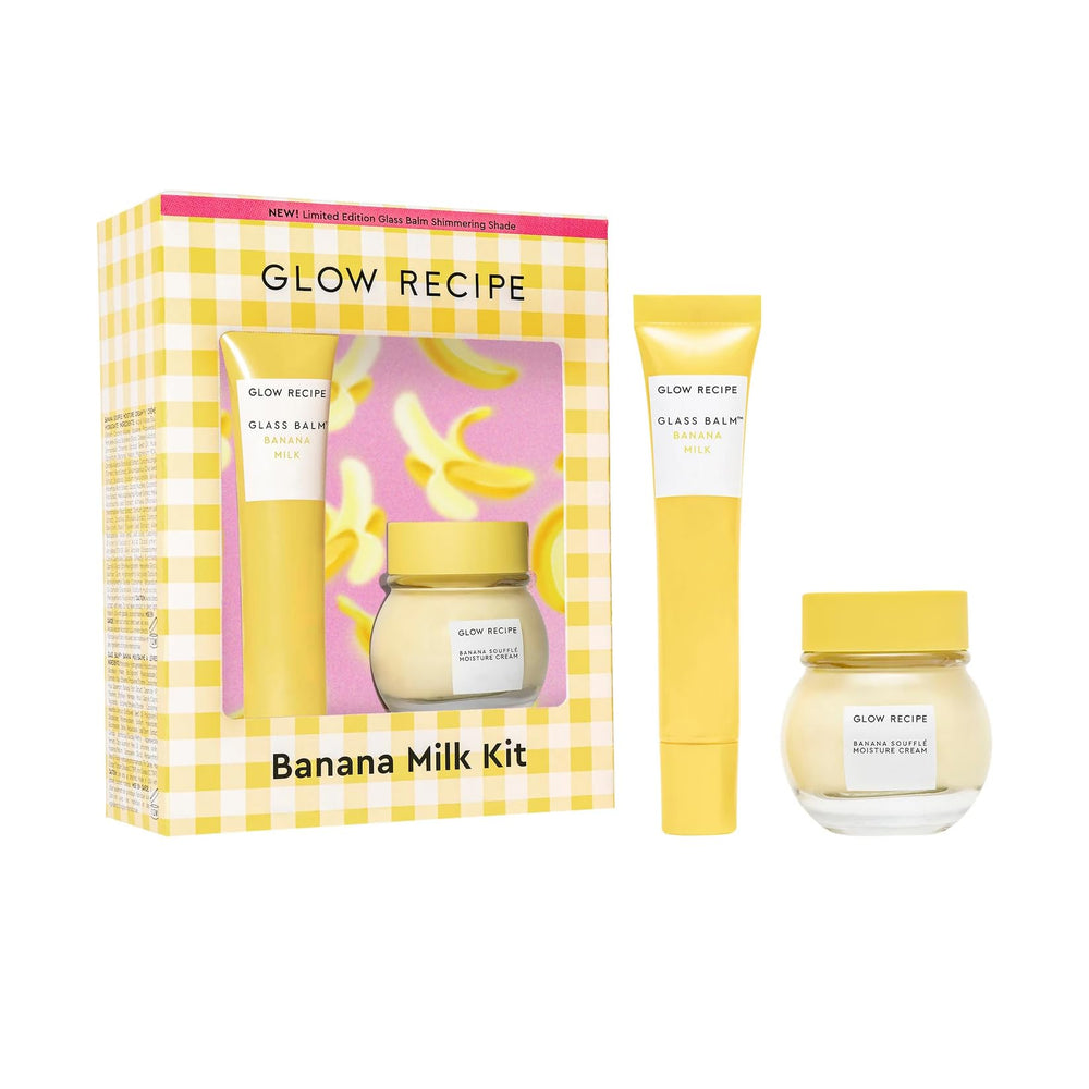 Glow Recipe gift set flatlay showing both products for easy travel