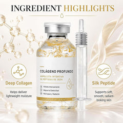 Glykonex silk peptide serum texture droplet demonstrating smooth spreadability