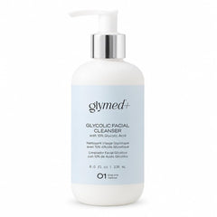 GLYMED front label of Gentle Facial Wash showing product benefits