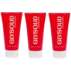 Glysolid front tube packaging showing brand and 75ml size for reliable hydration