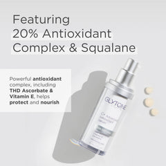 Glytone texture close-up displaying lightweight squalane hydration