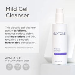 GLYTONE close-up of gel texture highlighting gentle exfoliation