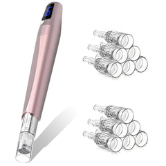 Goanpebl front view of derma roller showing compact design and portability