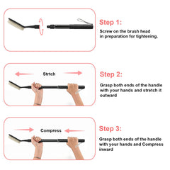 Gobiteli dense brush bristles close-up for deep cleaning and soap lathering