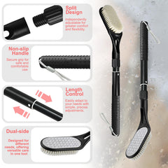 Gobiteli telescopic handle fully extended to 25 inches for reach and comfort
