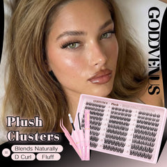 Goddvenus close-up of D-curl cluster texture that blends naturally