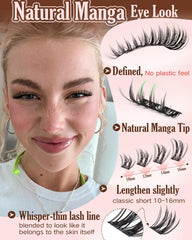 Goddvenus close-up of lash fiber texture showing soft natural finish