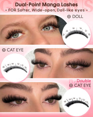 Goddvenus tweezers and brush tools displayed for accurate cluster application