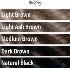 Godefroy applied at roots by hand illustrating quick natural blending