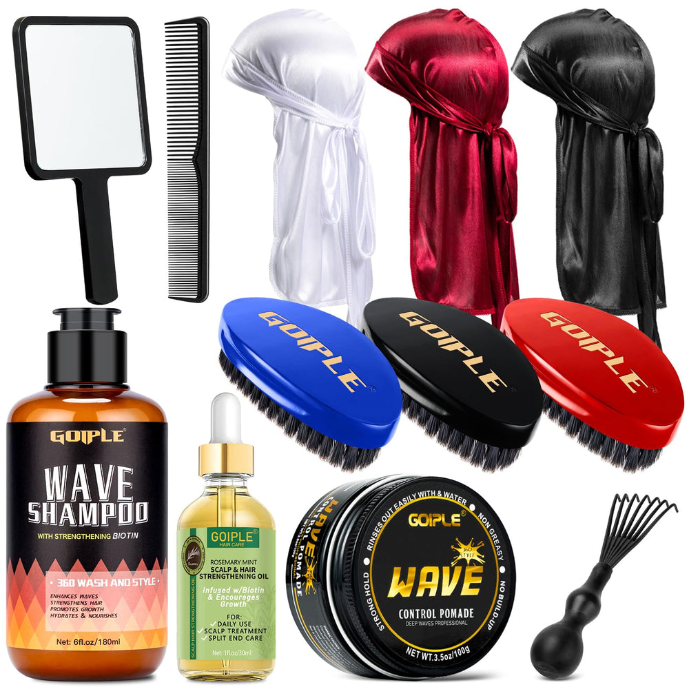 Goiple full kit spread showing tools and products for convenient wave styling