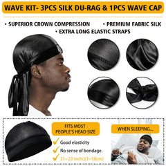Goiple brush and durag set beside jar for wave maintenance benefit