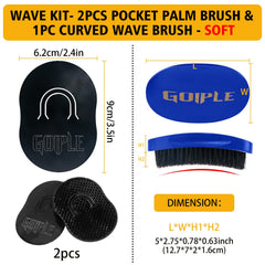 Goiple model brushing hair during wave training for defined 360 waves