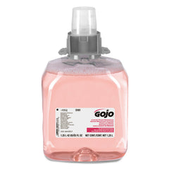 GOJO front label showing cranberry refill and certifications for quick identification
