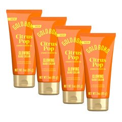 Gold Bond front packaging showing four Citrus Pop travel bottles and portable hydration