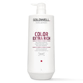 Goldwell bottle front packaging showing product and vibrant shine benefit