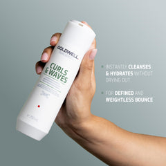 Goldwell shampoo foam texture close-up demonstrating gentle lather