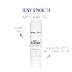 Goldwell conditioner texture close-up demonstrating creamy detangling benefit