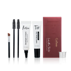 GOLLEE front packaging of black lash and brow kit showing complete set benefits