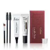 GOLLEE brown kit front packaging showing compact professional set and clear benefits