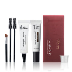 GOLLEE brown kit front packaging showing compact professional set and clear benefits
