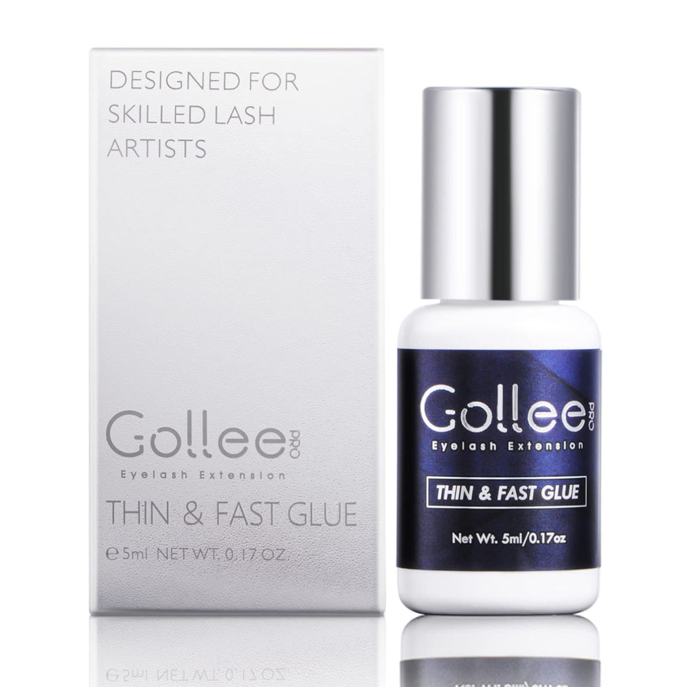 GOLLEEPRO front bottle view showing professional adhesive branding and clarity benefit