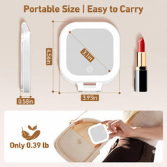 GOMIPURU open mirror with LEDs illustrating adjustable lighting benefits