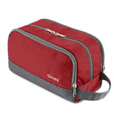 Gonex front view of toiletry bag showing compact protection