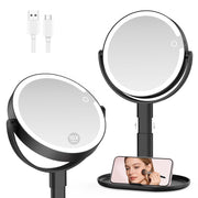 GONOBLE front view of 8-inch mirror showing clear magnification and tidy base