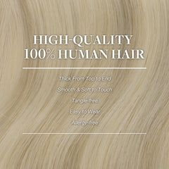 GOO GOO extensions in use being clipped in for instant length benefit