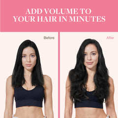 GOO GOO model wearing extensions to show natural volume and styling