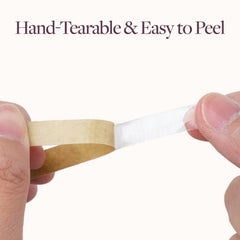 GOO GOO tape transparent edge detail showing thin profile and invisible finish