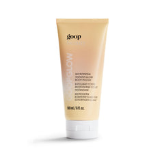 goop microderm front label showing product and benefit of exfoliating clean skin