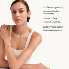 goop microderm whipped texture demonstrating a creamy scrub for gentle polishing