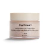 goop brand scalp scrub front packaging showing bottle and label, highlights detox benefit