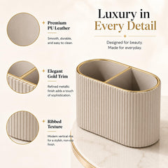 GORESE holder placed on bathroom counter adding tidy, stylish storage