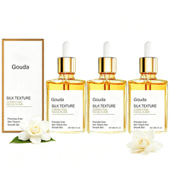 Gouda front bottle view showing 30ml dropper and travel-ready design benefit: precise dosing
