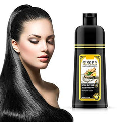 gowwim ginger black shampoo lather closeup showing creamy texture and even color deposit