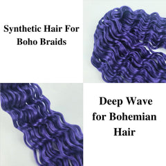Gozill hair installed in crochet boho braids showing natural movement and finished look benefit