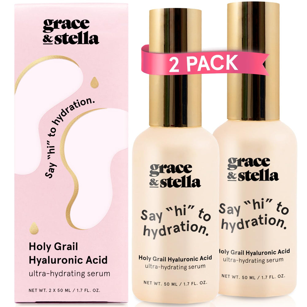 grace & stella front packaging showing bottle and box, promotes trusted hydration