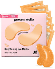 grace & stella front packaging shows 48 pairs and bright orange design for convenience