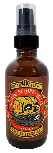Grave Before Shave front bottle view showing label and scent identity for easy recognition