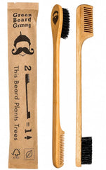 Green Beard Grmng front packaging showing two Sapling tools and benefits