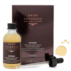 Grow Gorgeous bottle front view showing serum packaging and premium finish