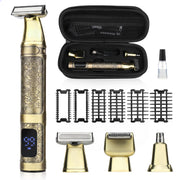GSKY front view of trimmer showing whole kit and premium finish for stylish grooming