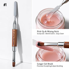 GSWOI French tip and round brush in action for clean smile lines