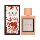 Gucci Bloom mini front packaging shows brand and portable design benefit