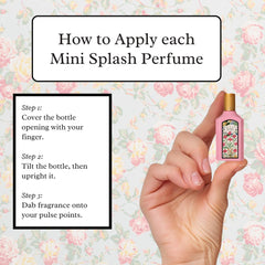 Gucci Flora mini held in hand to show compact travel size