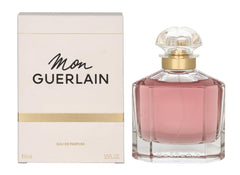 Guerlain Mon Guerlain front bottle displaying elegant curve and luxury design